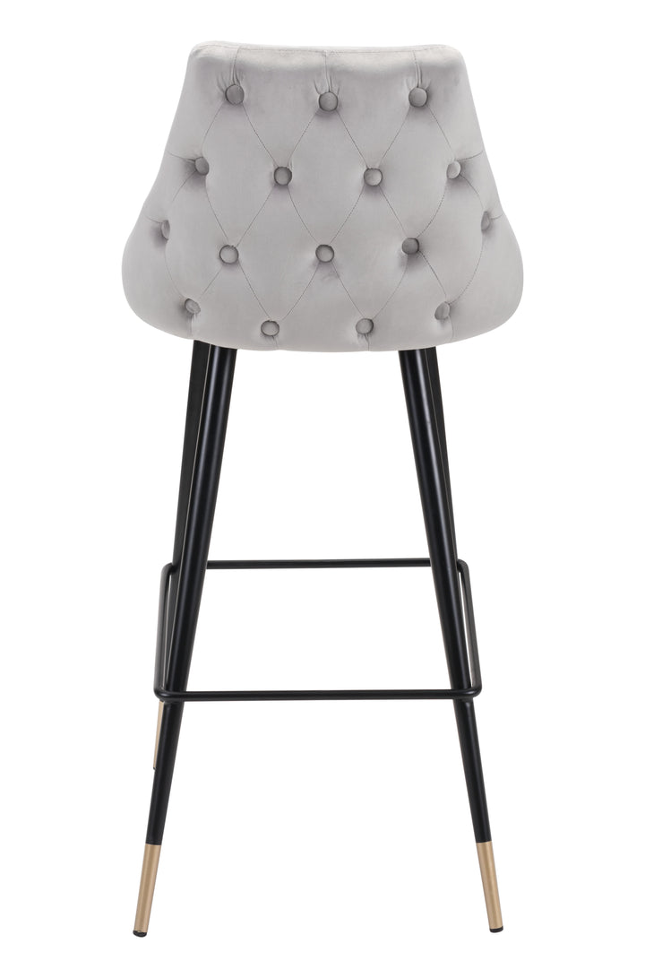 Zuo Piccolo Barstool Gray