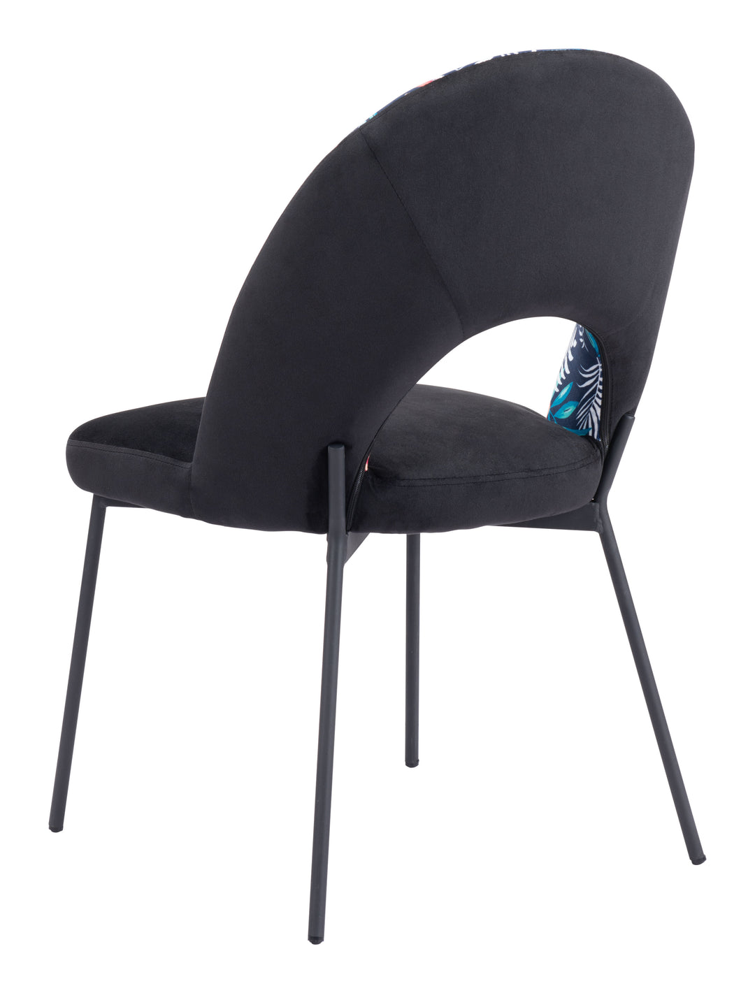 Zuo Merion Dining Chair (Set of 2) Multicolor Print & Black