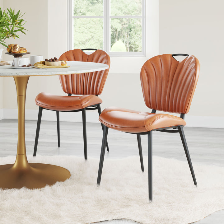 Zuo Terrence Dining Chair (Set of 2) Vintage Brown