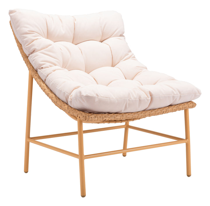 Zuo Merilyn Accent Chair Beige & Natural