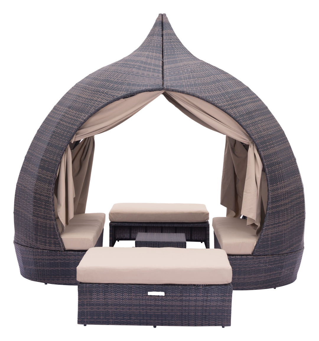 Zuo Majorca Daybed Brown & Beige
