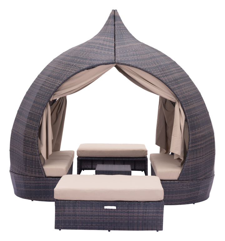 Zuo Majorca Daybed Brown & Beige