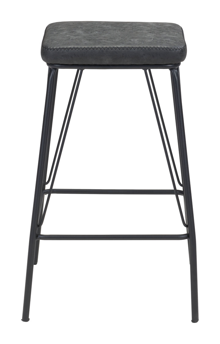 Zuo Samuel Counter Stool (Set of 2) Vintage Black
