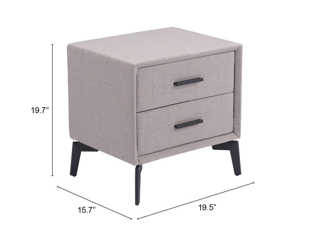 Zuo Halle Side Table Gray