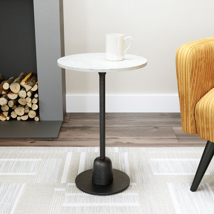 Zuo Whammy Side Table White & Black