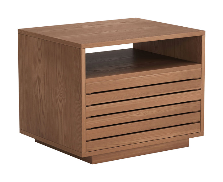 Zuo Slit Nightstand Walnut