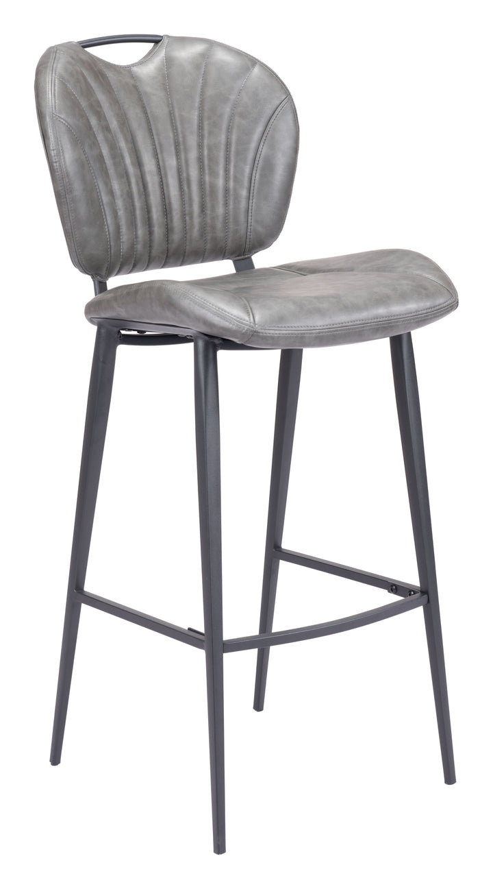 Zuo Terrence Barstool Vintage Gray