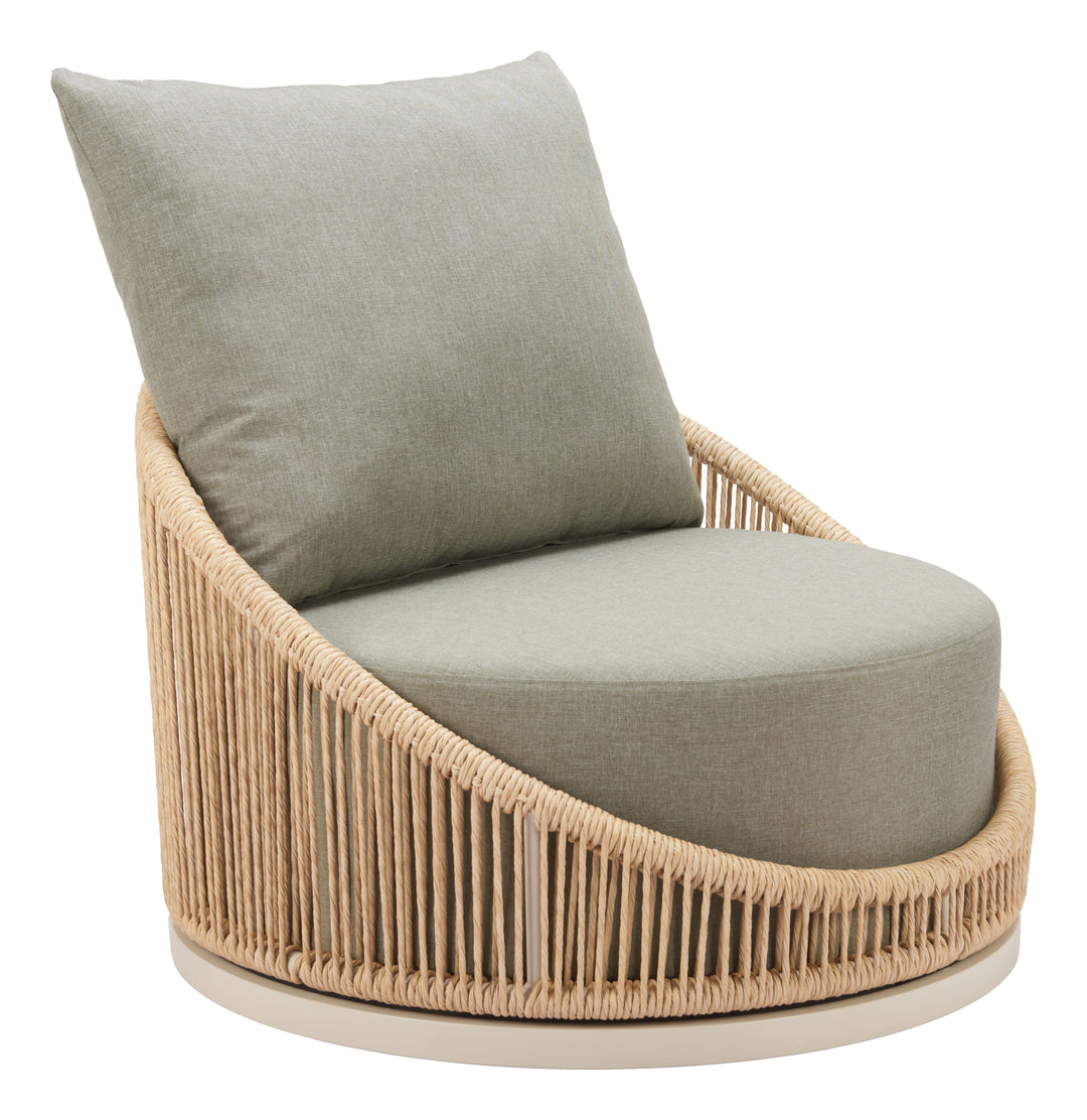 Zuo Cabana Swivel Chair Multicolor
