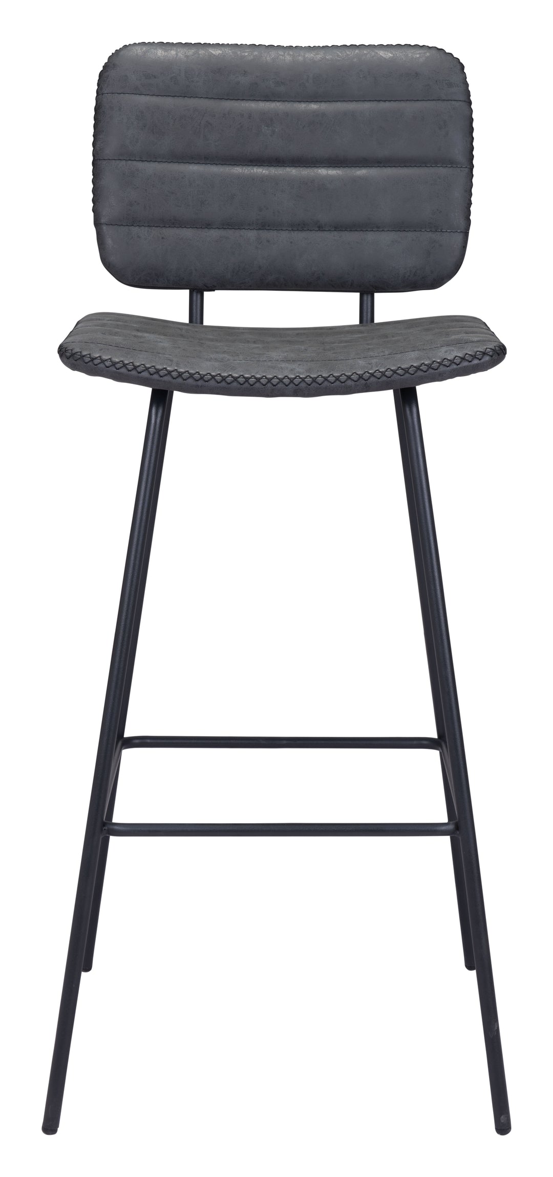 Zuo Boston Barstool (Set of 2) Vintage Black
