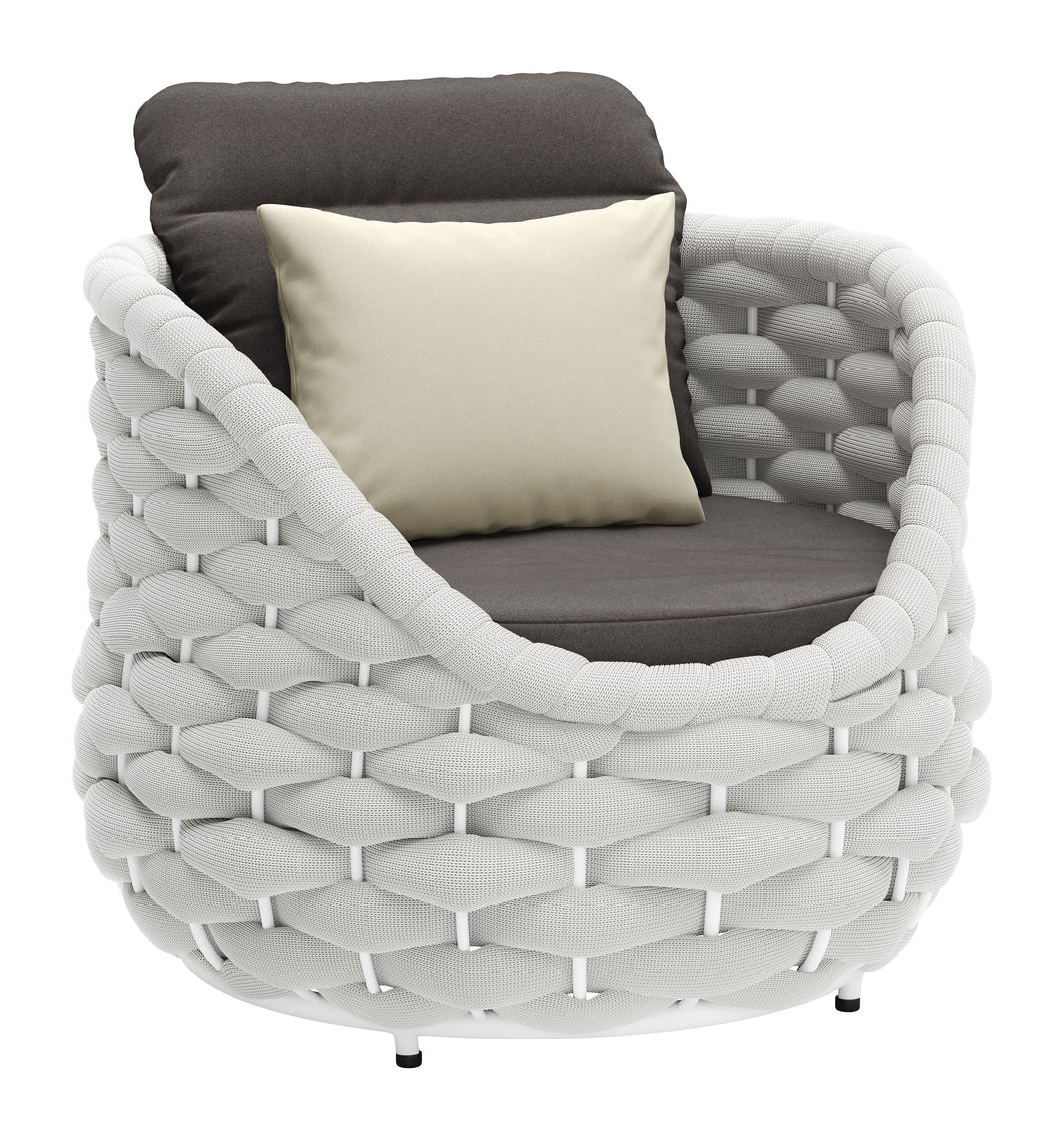 Zuo Coral Reef Accent Chair Gray