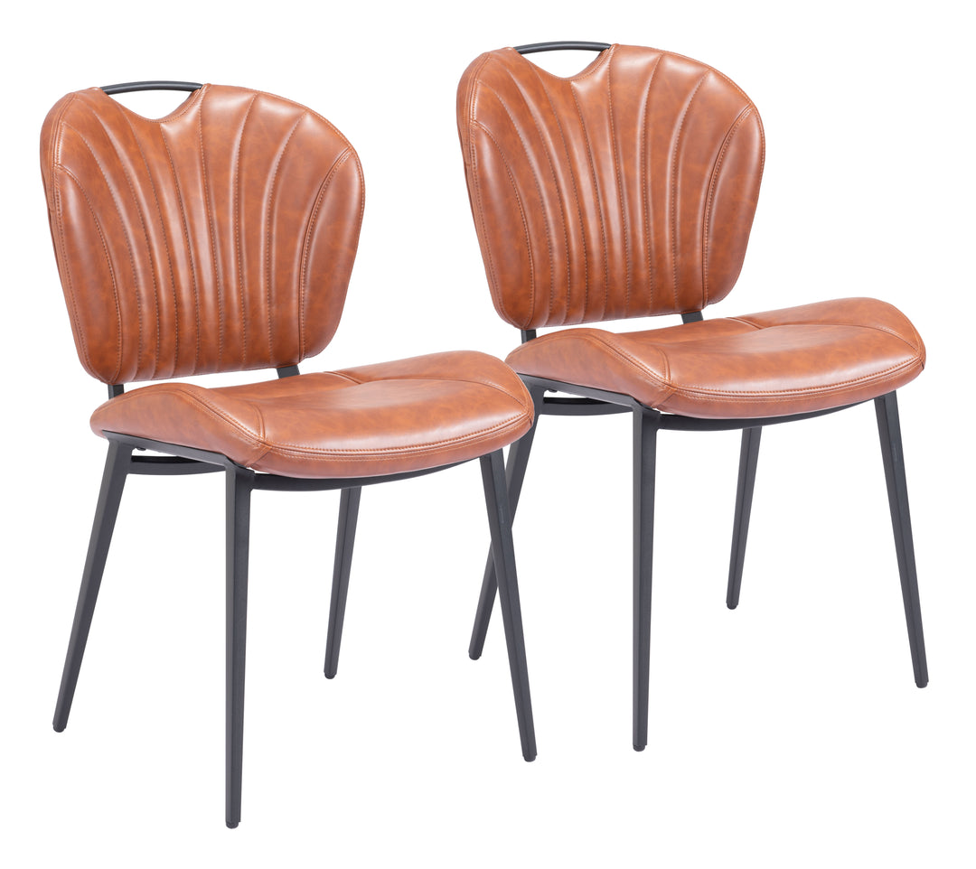 Zuo Terrence Dining Chair (Set of 2) Vintage Brown