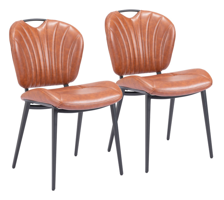 Zuo Terrence Dining Chair (Set of 2) Vintage Brown