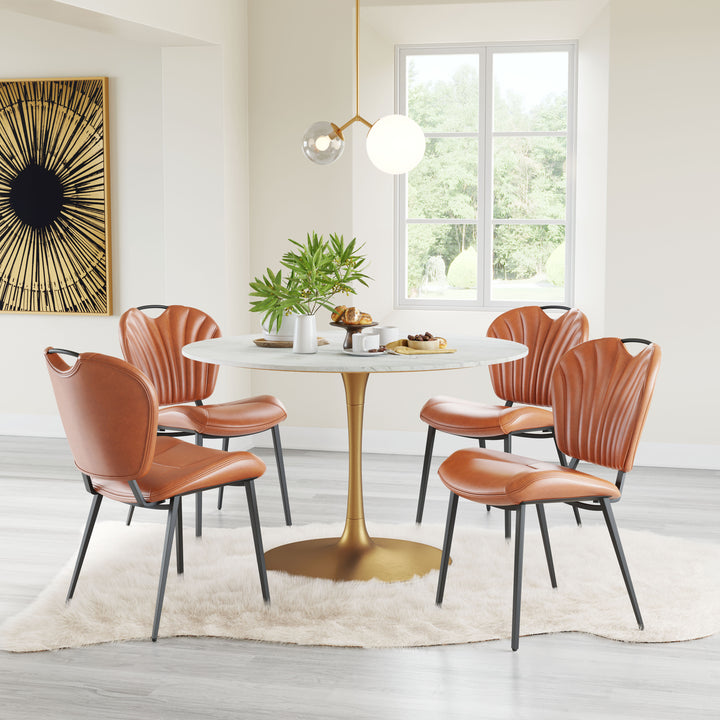 Zuo Terrence Dining Chair (Set of 2) Vintage Brown