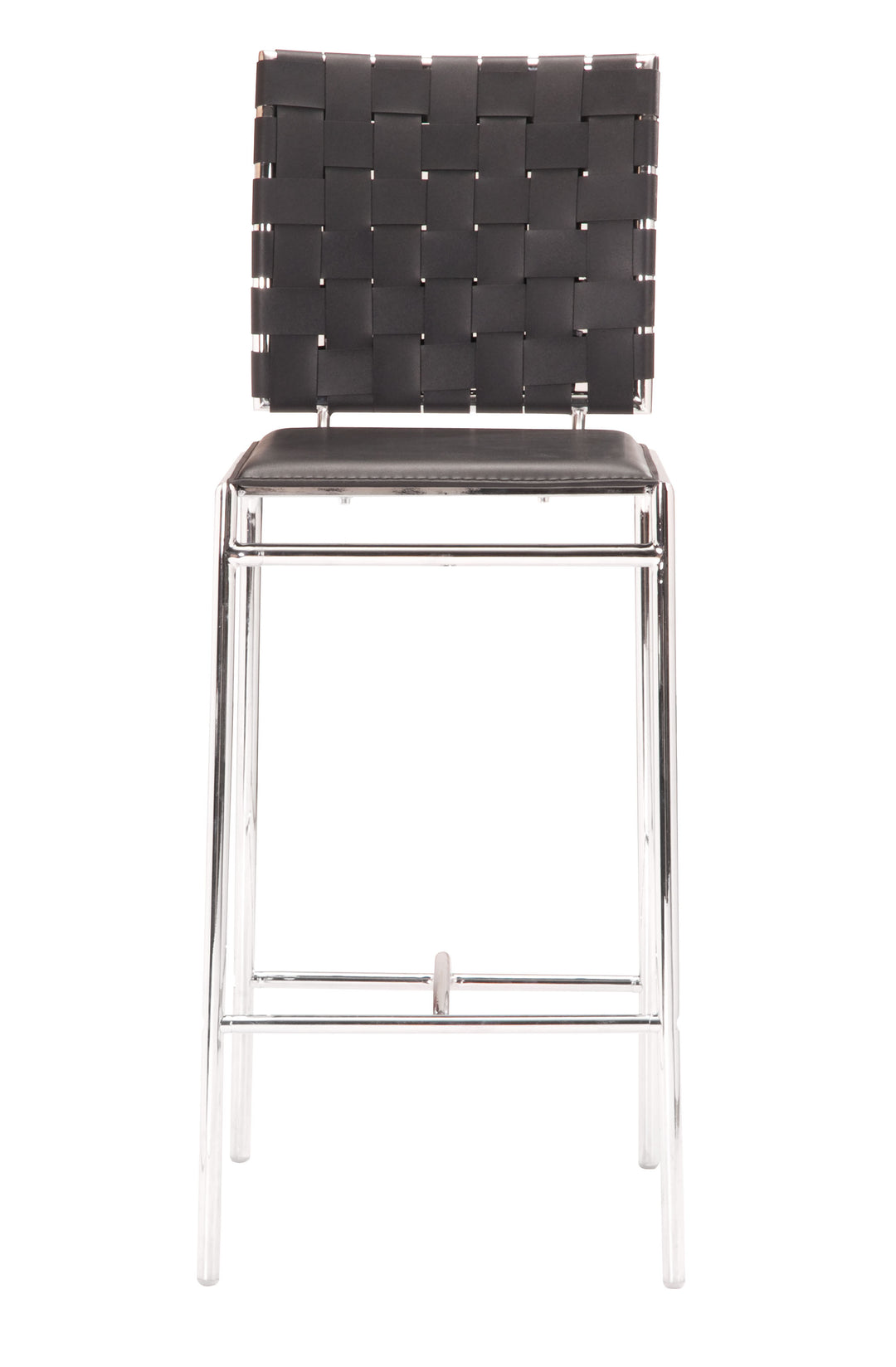 Zuo Criss Cross Counter Stool (Set of 2) Black