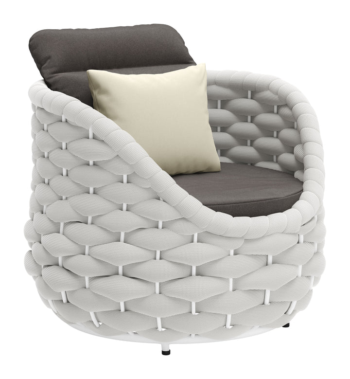 Zuo Coral Reef Accent Chair Gray