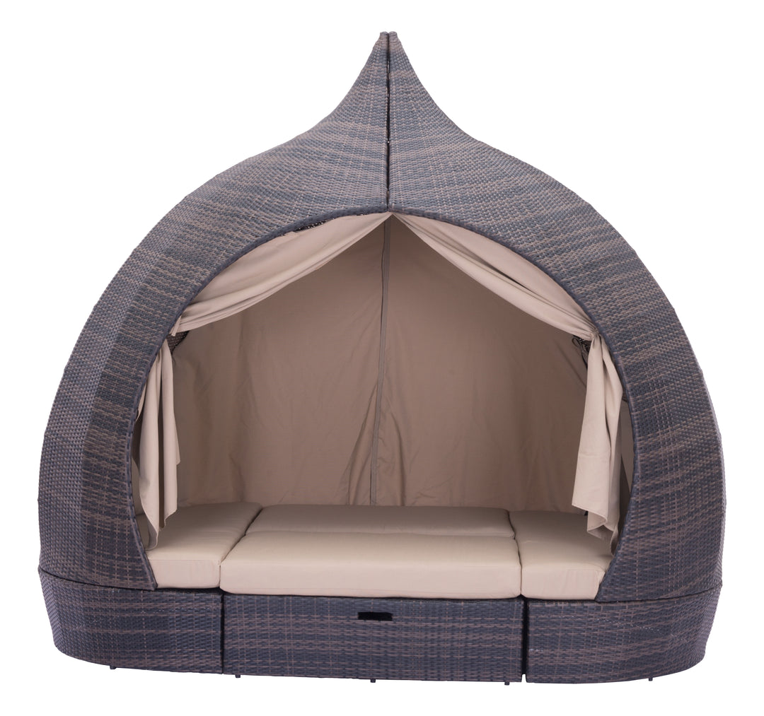 Zuo Majorca Daybed Brown & Beige