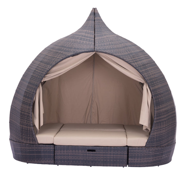 Zuo Majorca Daybed Brown & Beige
