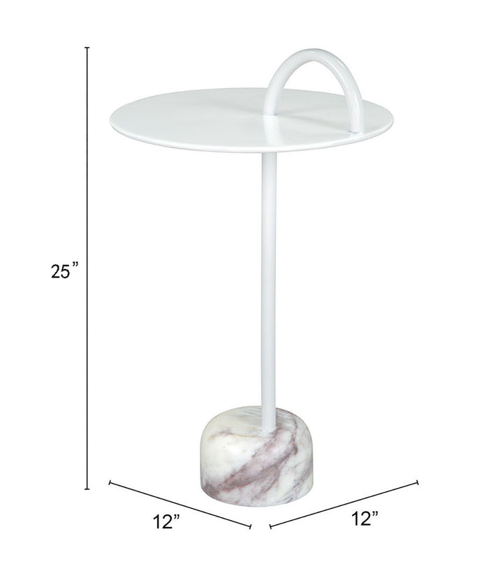 Zuo Will Side Table White