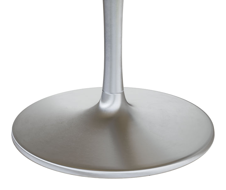 Zuo Metropolis Dining Table (60") Gray & Silver