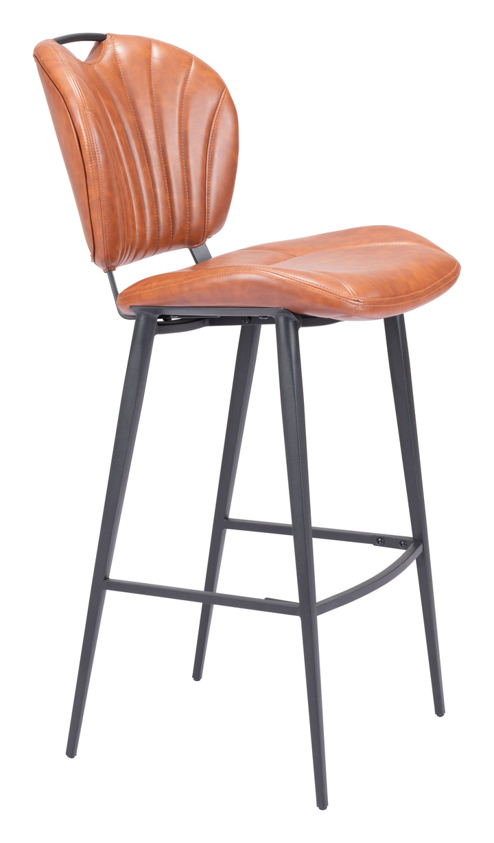Zuo Terrence Barstool Vintage Brown