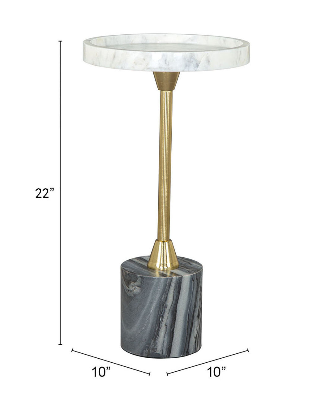 Zuo Johan Side Table Multicolor