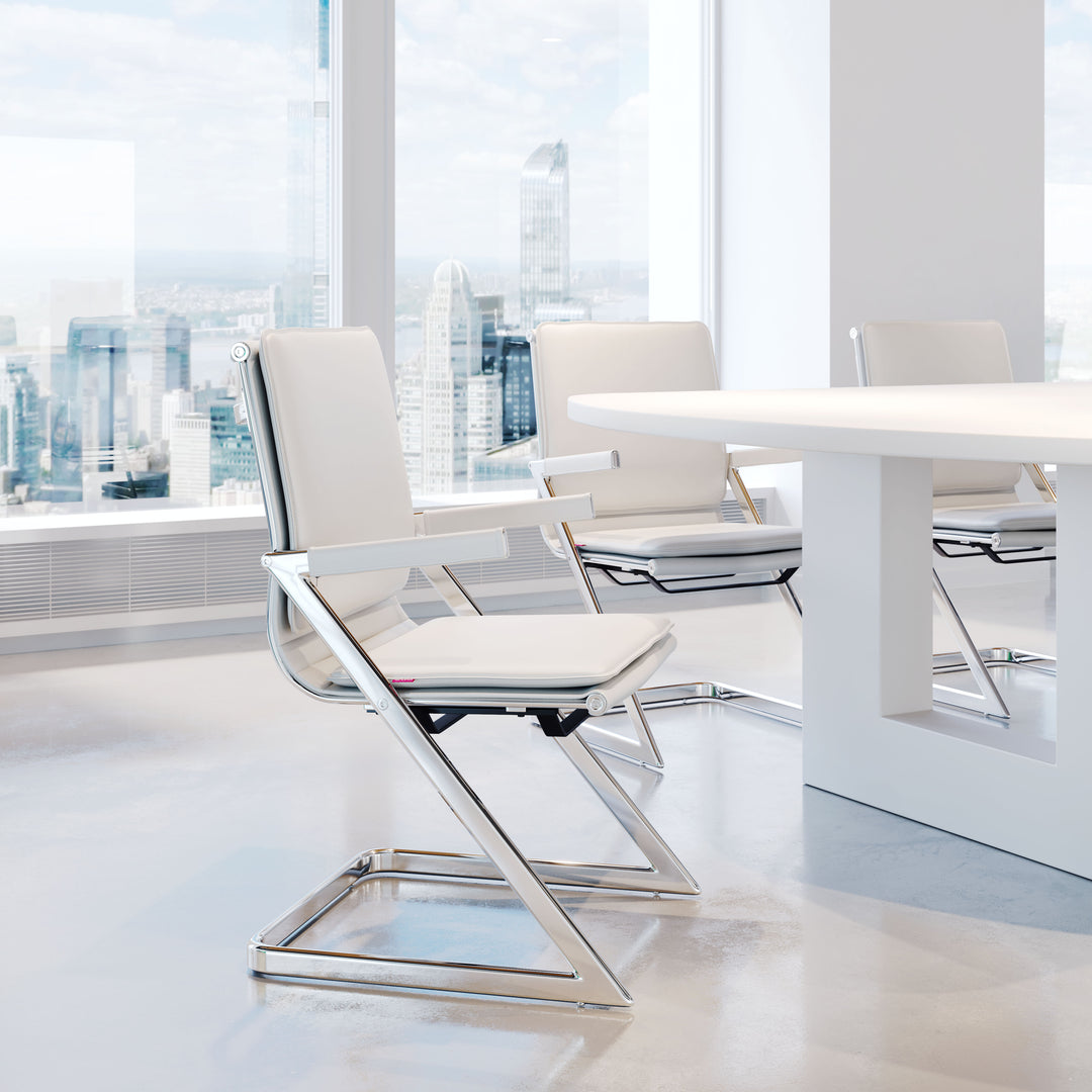 Zuo Lider Plus Conference Chair (Set of 2) White