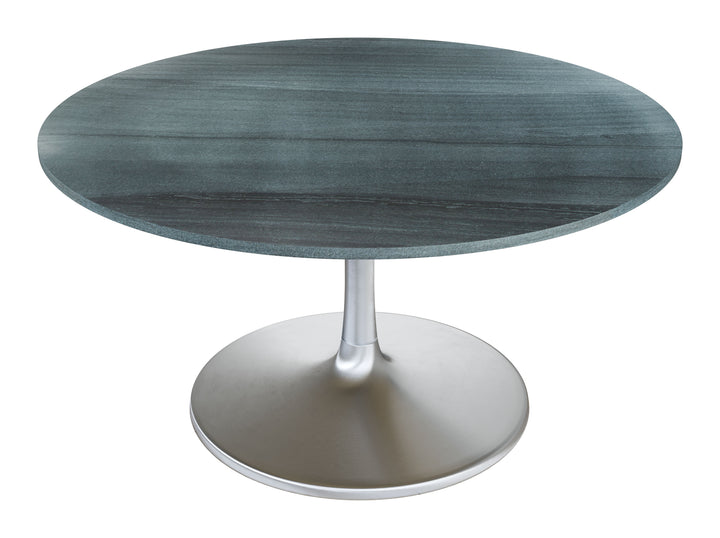 Zuo Metropolis Dining Table (60") Gray & Silver