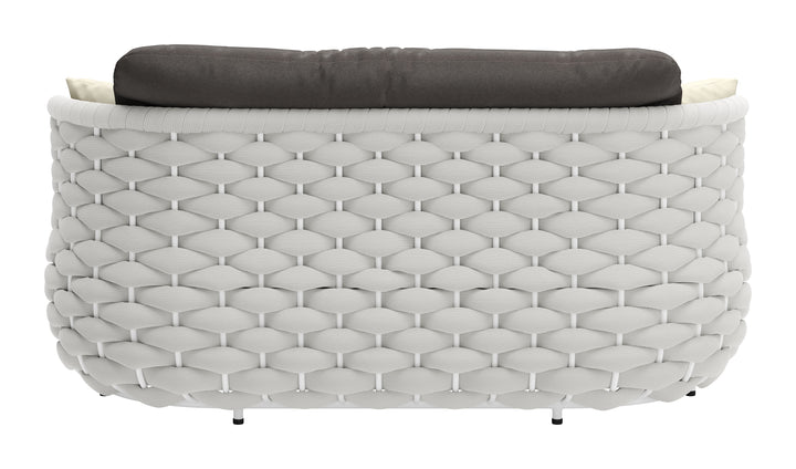 Zuo Coral Reef Loveseat Gray