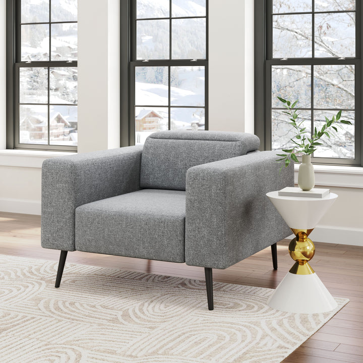 Zuo Milan Armchair Dark Gray