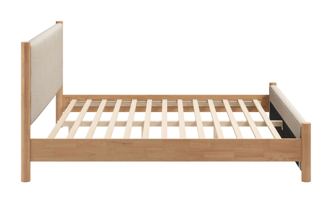 Zuo Hadi King Bed Beige & Natural
