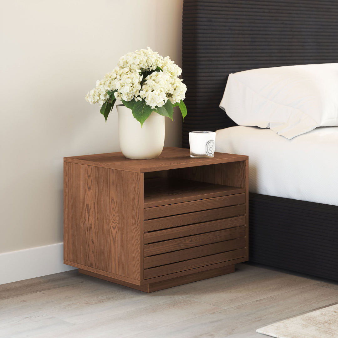 Zuo Slit Nightstand Walnut