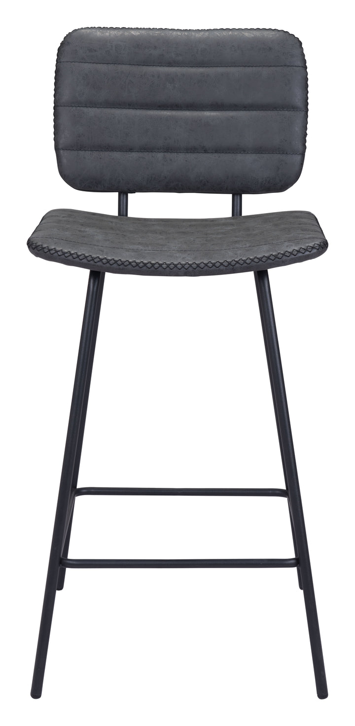 Zuo Boston Counter Stool (Set of 2) Vintage Black