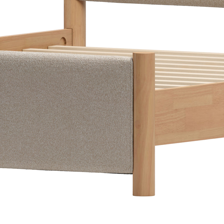 Zuo Hadi King Bed Beige & Natural