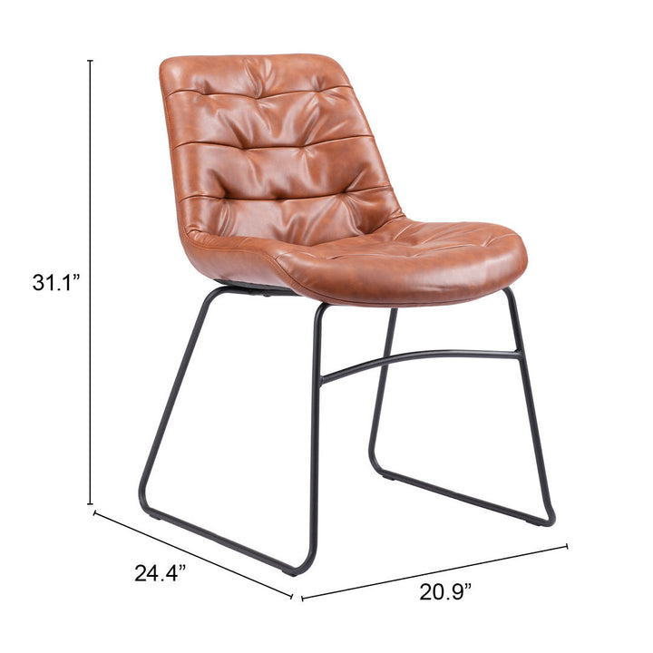 Zuo Tammy Dining Chair (Set of 2) Vintage Brown