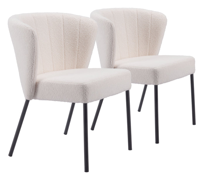 Zuo Aimee Dining Chair (Set of 2) Cream