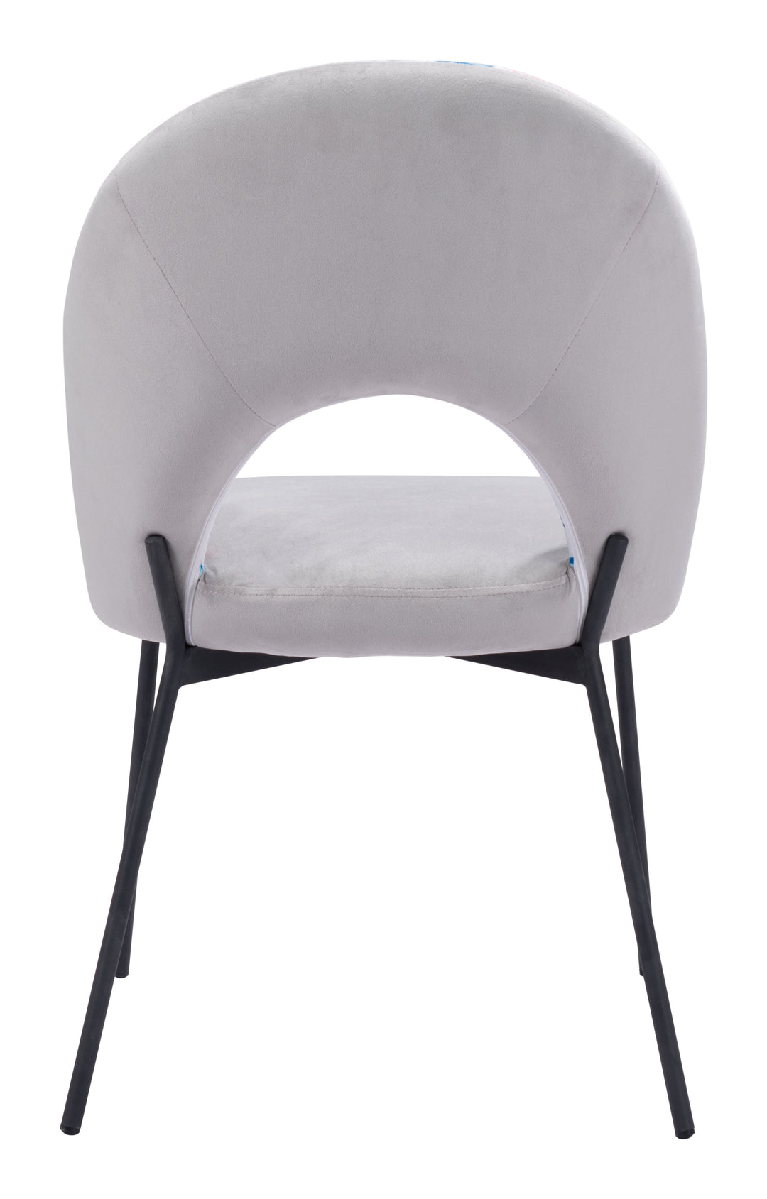 Zuo Torrey Dining Chair (Set of 2) Multicolor Print & Gray