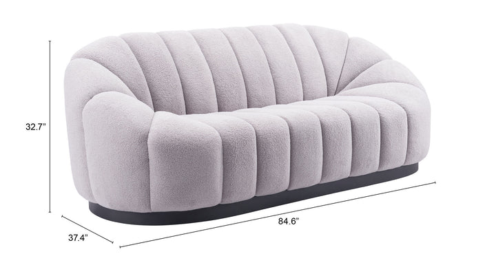 Zuo Bhutan Sofa Light Gray