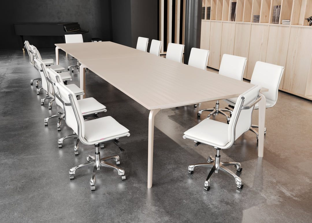 Zuo Lider Plus Armless Office Chair White