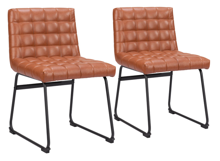 Zuo Pago Dining Chair (Set of 2) Brown