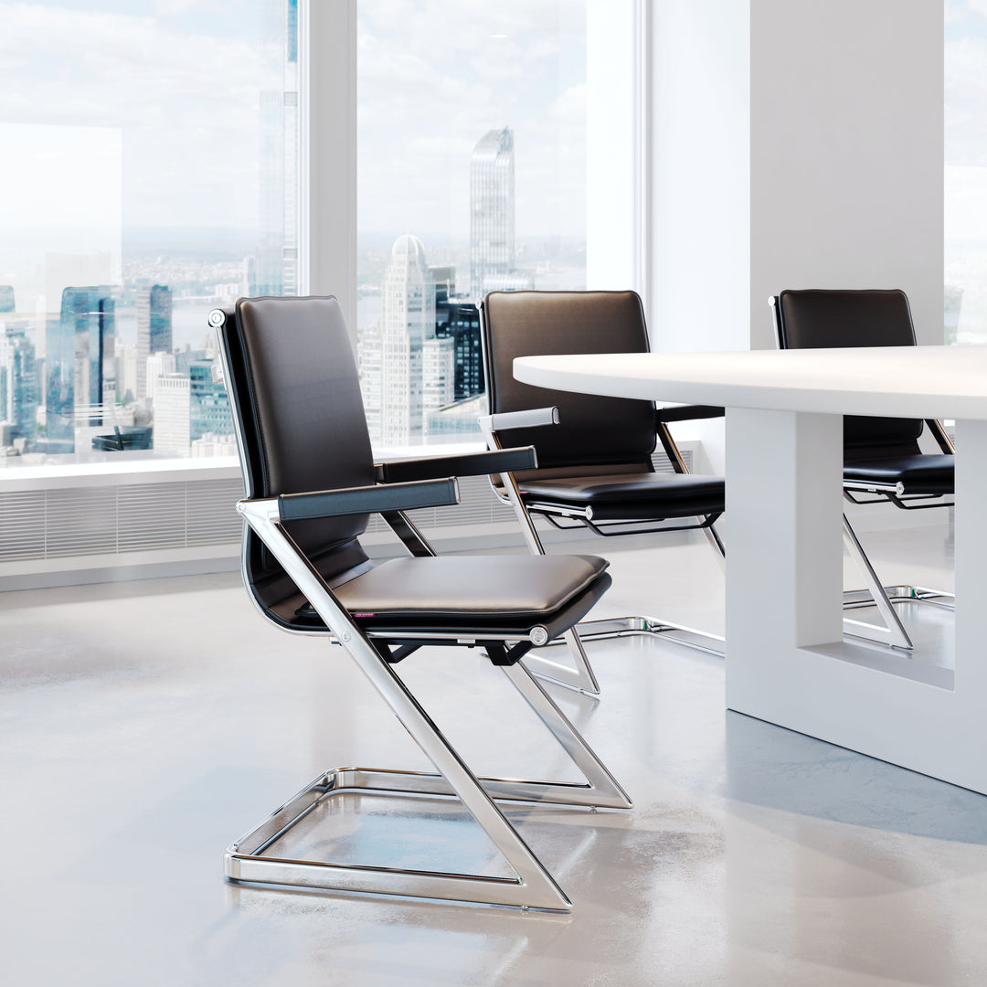 Zuo Lider Plus Conference Chair (Set of 2) Black