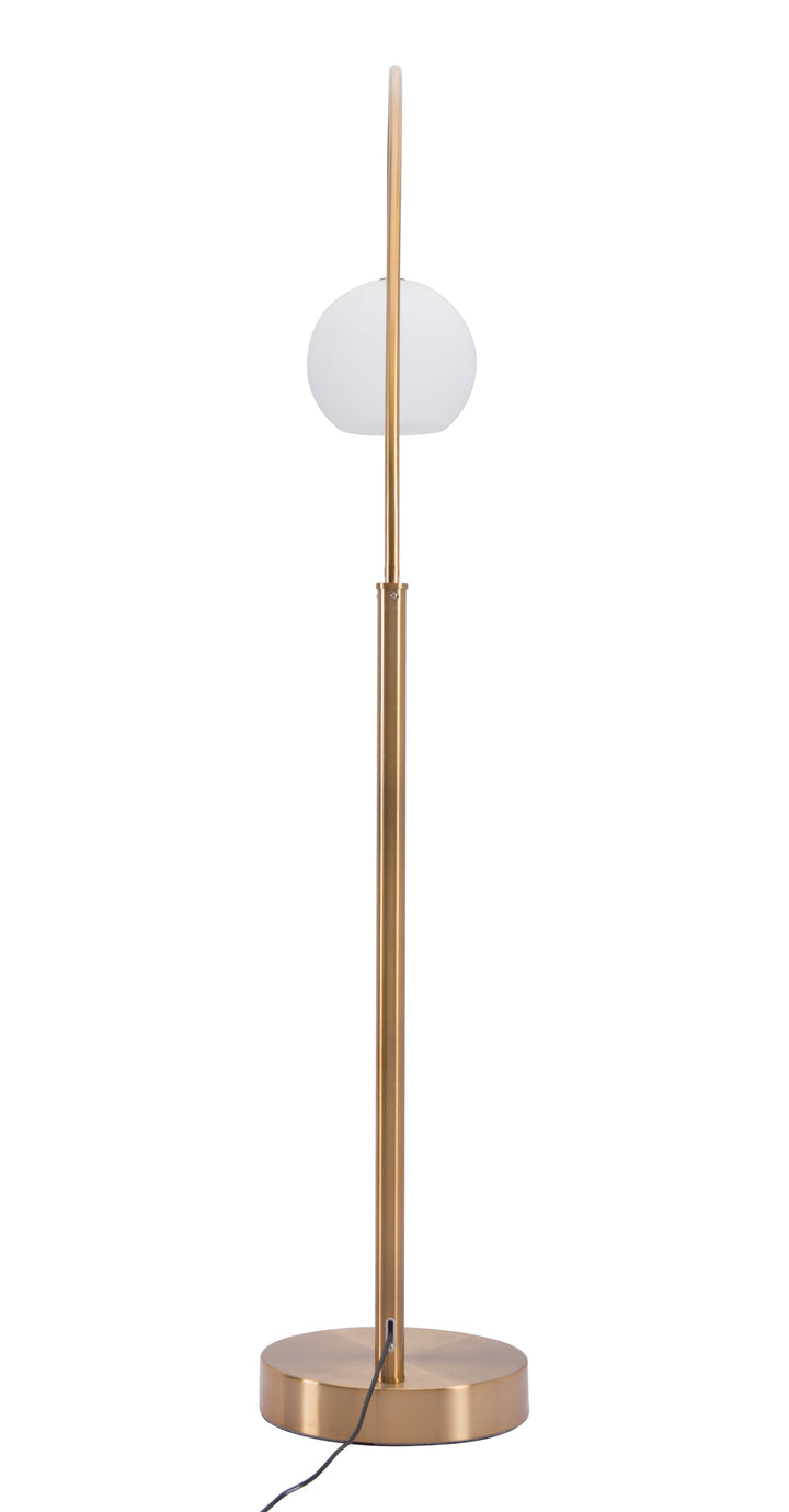 Zuo Griffith Floor Lamp Brass