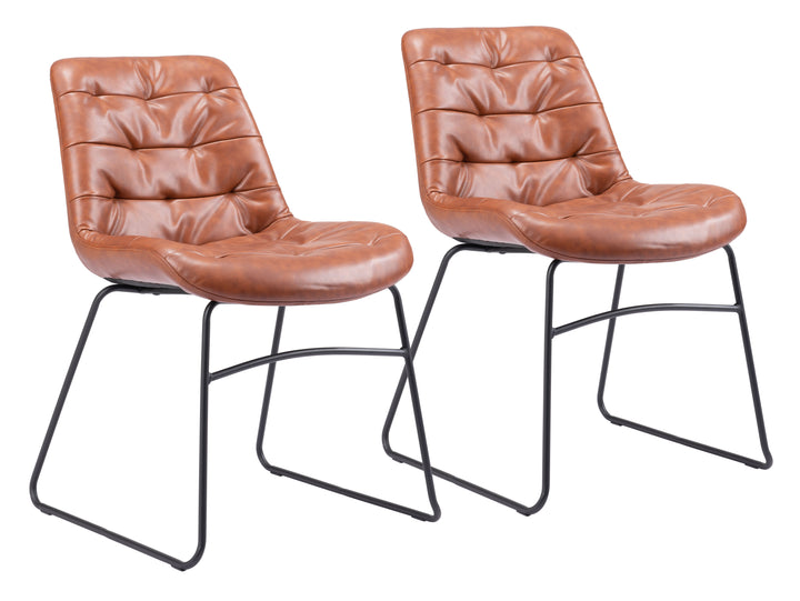 Zuo Tammy Dining Chair (Set of 2) Vintage Brown