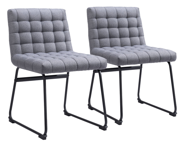 Zuo Pago Dining Chair (Set of 2) Gray
