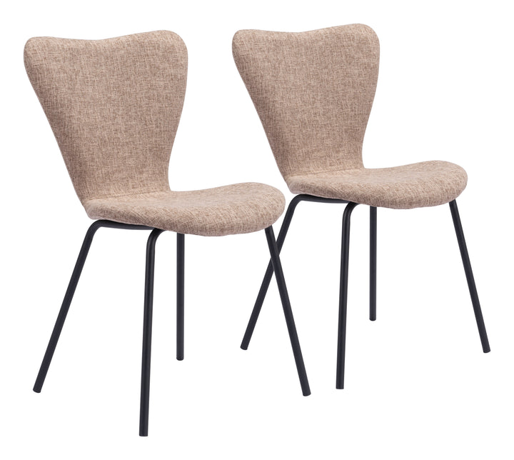 Zuo Tollo Dining Chair (Set of 2) Brown
