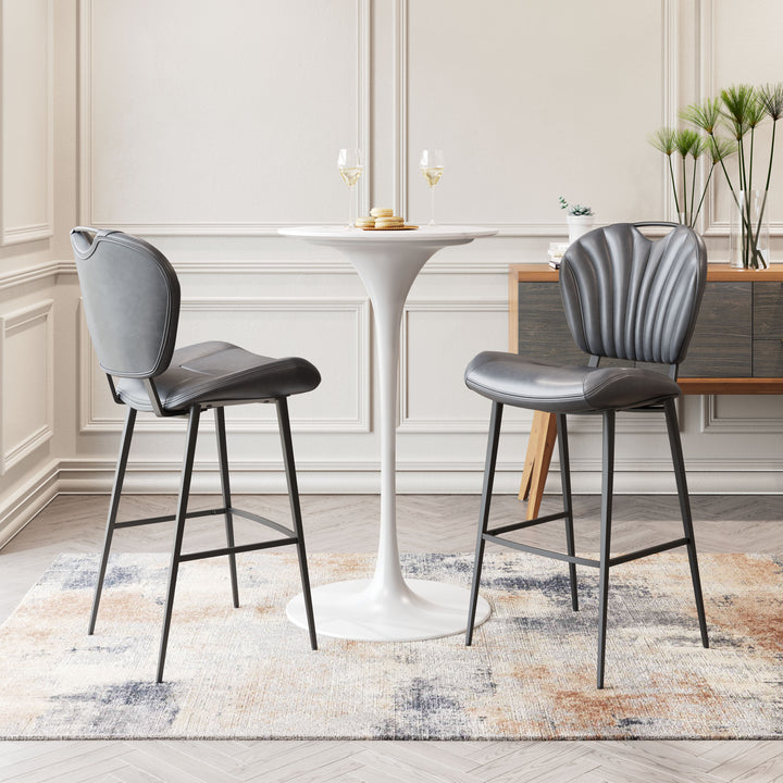 Zuo Terrence Barstool Vintage Gray