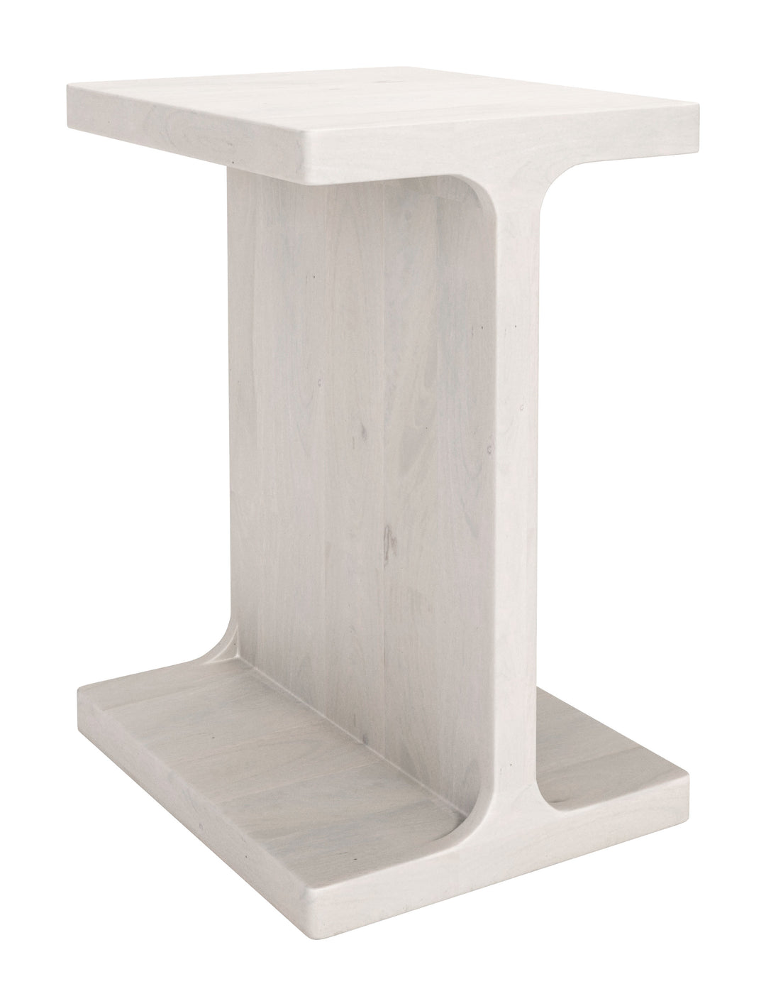 Zuo Bama Side Table Whitewashed
