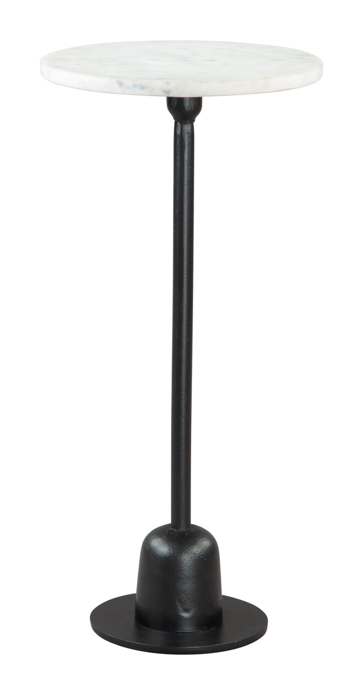 Zuo Woozy Side Table White & Black