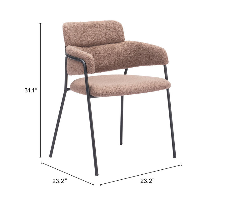 Zuo Marcel Dining Chair (Set of 2) Brown