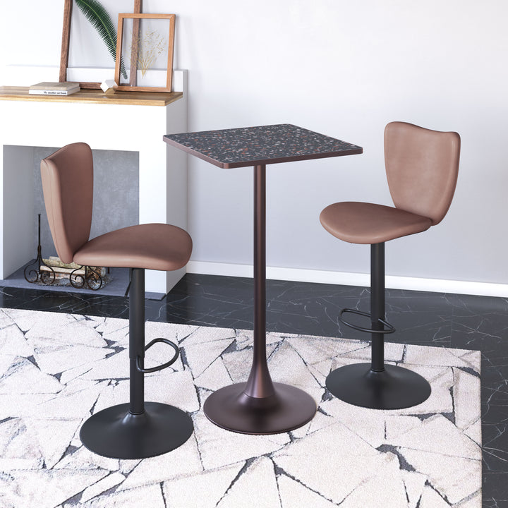 Zuo Elevate Barstool (Set of 2) Brown