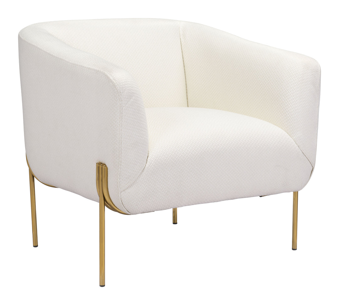 Zuo Micaela Armchair Ivory